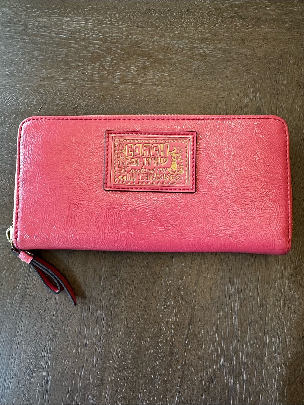 COACH Poppy Continental wallet- LOOK AT ALL PICS